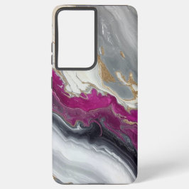 Pink Marble Design Samsung Galaxy Hoesje