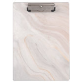 Pink Marble Finish Clipboard Stylish and Durable Klembord (Voorkant)