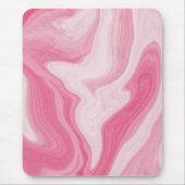 Pink Marble Swirl Pattern – Aesthetic Abstract Muismat (Voorkant)