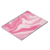 Pink Marble Swirl Pattern – Aesthetic Abstract  Notitieboek (Linkerzijde)