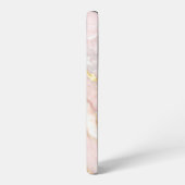 Pink Marble with Gold Veins – Elegant Design Samsung Galaxy Hoesje (Linkerkant)