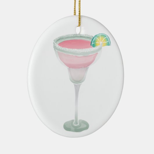 Pink Margarita Keramisch Ornament (Rechts)