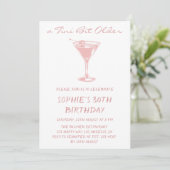 Pink Martini A Tini Bit Older 30th Birthday Kaart (Staand voorkant)