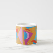 Pink Martini Abstract Espresso Mug Espresso Kop (Voorkant)