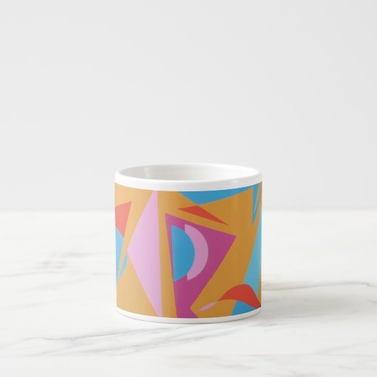Pink Martini Abstract Espresso Mug Espresso Kop (Voorkant)
