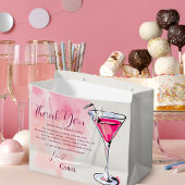 Pink Martini Birthday Party Favor Thank You Groot Cadeauzakje