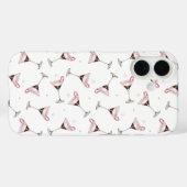 Pink Martini Cocktail Patroon Feestelijke Feestdag Case-Mate iPhone Case (Achterkant (horizontaal))