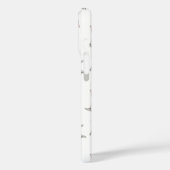 Pink Martini Cocktail Pattern Festive Holiday  Case-Mate iPhone Case (Achterkant / Links)