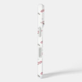 Pink Martini Cocktail Pattern Festive Holiday  Case-Mate iPhone Case (Achterkant / Rechts)