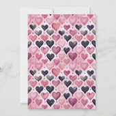 Pink Martini Coquette Bow Galantine's Day Party Kaart (Achterkant)