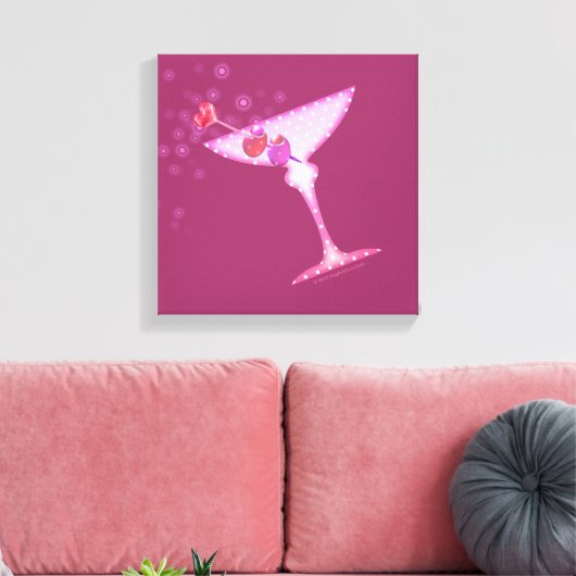 PINK MARTINI Galerij Wrapped Canvas (Insitu (Woonkamer))