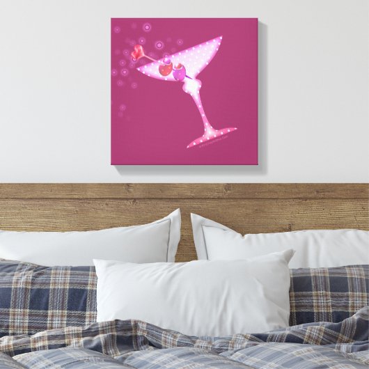 PINK MARTINI Galerij Wrapped Canvas (Insitu (Slaapkamer))