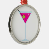 Pink Martini Metalen Ornament (Rechts)