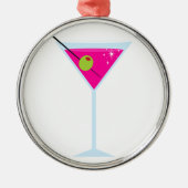 Pink Martini Metalen Ornament (Voorkant)