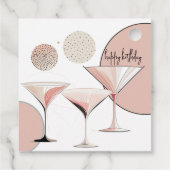 Pink Martini | Retro | Mid Century Modern Bedankjes Labels (Achterkant)