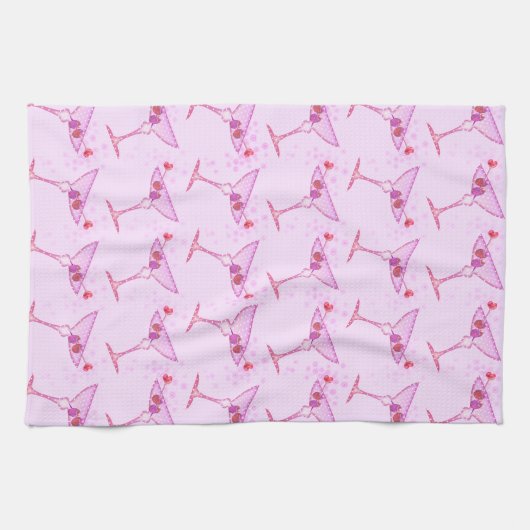 PINK MARTINIS Kitchen, Bath, Bar TOWEL Theedoek (Horizontaal)