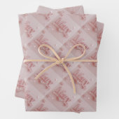 Pink Mary Starry Wrapping Paper (In situ)