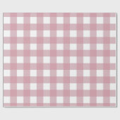 Pink Mauve Buffalo Plaid Cadeaupapier (Vlak)