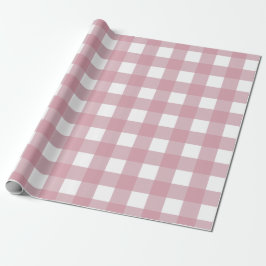 Pink Mauve Buffalo Plaid Cadeaupapier