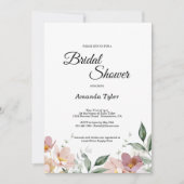 Pink Mauve  Floral Vrijgezellenfeest Kaart (Voorkant)