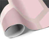 Pink Mauve Roos Gold Geometry Honeycomb Hexagon Cadeaupapier (Rol Hoek)