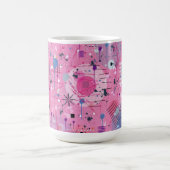 Pink Maximalist Abstract Art  Koffiemok (Center)