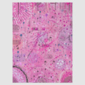 Pink Maximalist Abstract: Raspberry Sundae Tissuepapier (Voorkant)