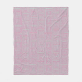 Pink Maze Fleece Deken