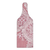 Pink Me In Lace AI-kunst Snijplank (Voorkant)