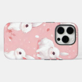 Pink Meadow Bunny Floral Garden Case-Mate iPhone Case (Achterkant (horizontaal))