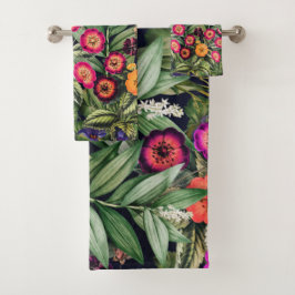 Pink Meadow Floral Bad Handdoek