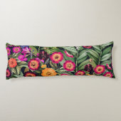 Pink Meadow Floral Lichaamskussen (Achterkant)