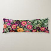 Pink Meadow Floral Lichaamskussen (Voorkant)