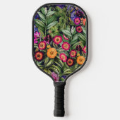 Pink Meadow Floral Pickleball Paddle (Achterkant)