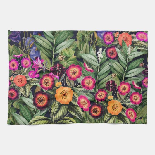 Pink Meadow Floral Theedoek (Horizontaal)