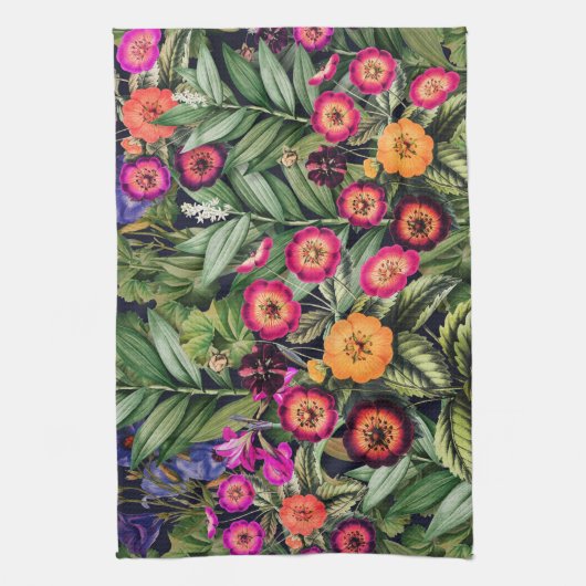 Pink Meadow Floral Theedoek (Verticaal)