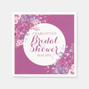 Pink Meadow Floral Vrijgezellenfeest Servet