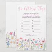 Pink Meadow Wildflowers Hoe oud waren ze? (Voorkant / Achterkant)