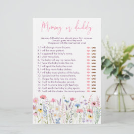 Pink Meadow Wildflowers Mama of Daddy Douche Spel
