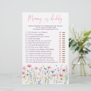 Pink Meadow Wildflowers Mama of Daddy Douche Spel