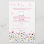 Pink Meadow Wildflowers Wat zit er in je telefoons (Voorkant)