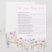 Pink Meadow Wildflowers Wie kent mama het beste sp (Voorkant / Achterkant)