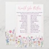 Pink Meadow Wildflowers zou ze liever wild (Voorkant / Achterkant)