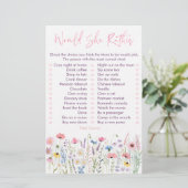 Pink Meadow Wildflowers zou ze liever wild (Staand voorkant)