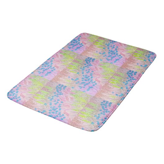 Pink Meadows Bath Mat (Gekanteld)