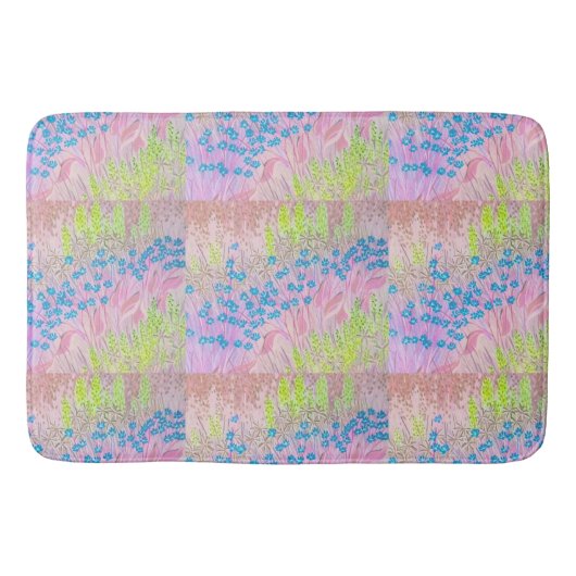 Pink Meadows Bath Mat (Voorkant)