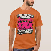 PINK MEEPLE SQUAD T-SHIRT (Voorkant)