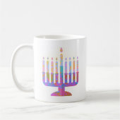 Pink Menorah Koffiemok (Links)