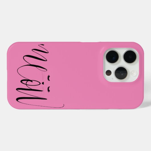 Pink Meow Cat Case-Mate iPhone Case (Achterkant (horizontaal))