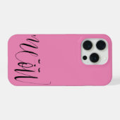 Pink Meow Cat iPhone Hoesje (Achterkant horizontaal)